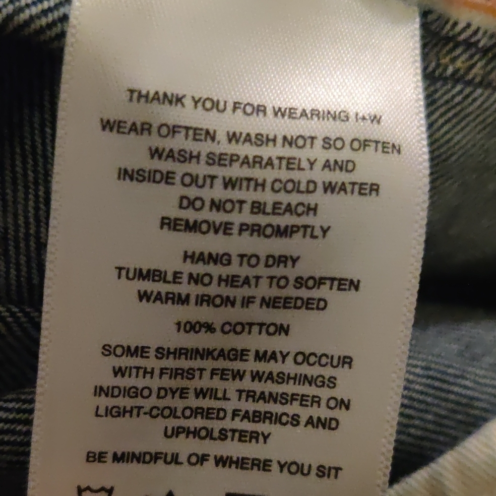 imogene + willie Blue Straight Button Fly Selvedge Jeans 27 x 33 - Picture 9 of 9